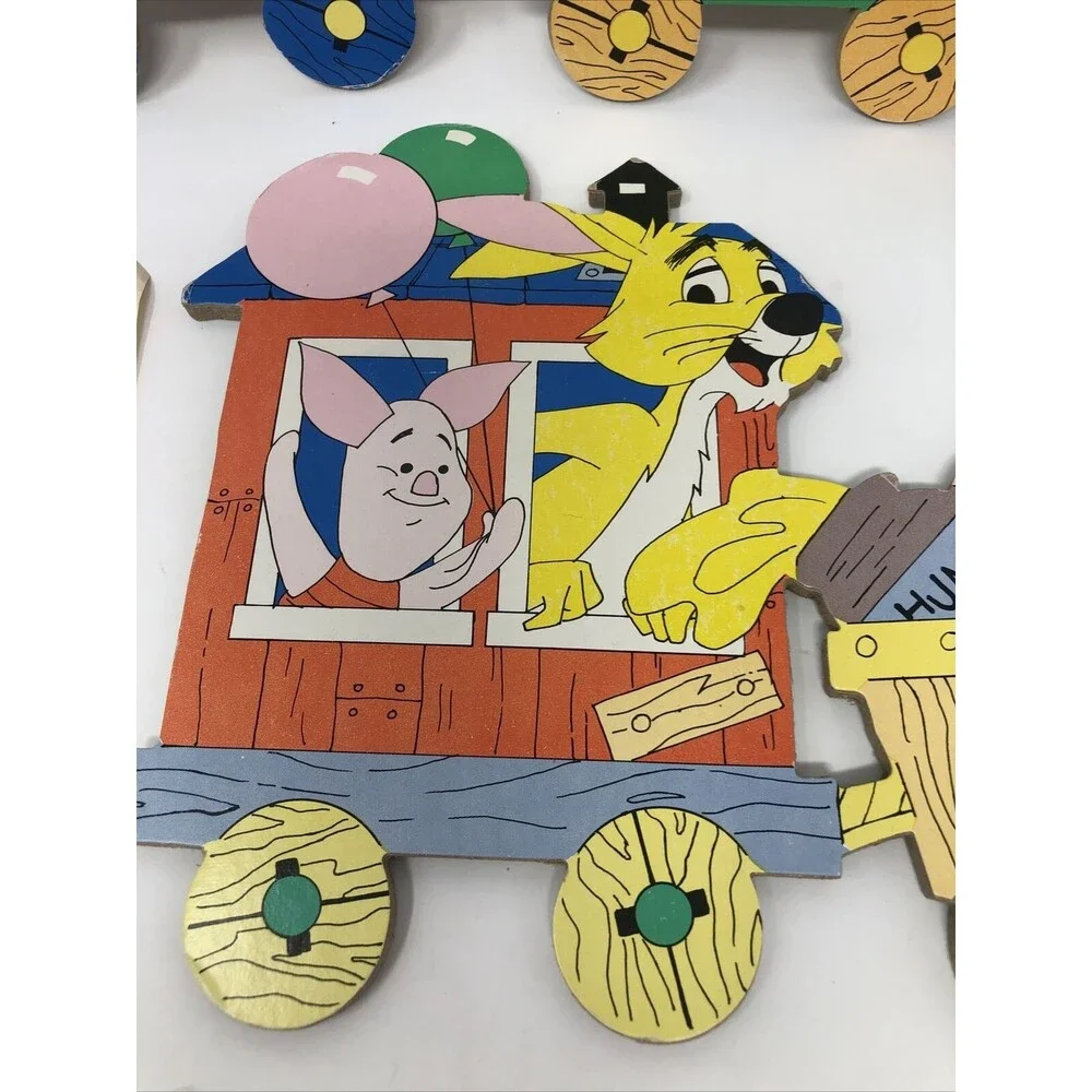 Vintage 4 Piece Winnie the Pooh Multicolor 3ft. Long & 8.5